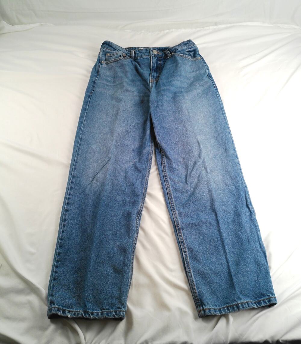 Original Use Men's Relaxed Straight Blue Jeans 31x30 Light Wash Denim 5 Pocket